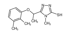 3-[1-(2,3-dimethylphenoxy)ethyl]-4-methyl-1H-1,2,4-triazole-5-thione 667413-82-3