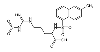 N2-[(6-甲基-1-萘基)磺酰基]-N5-(N-硝基甲脒基)鸟氨酸