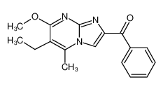 (6-ethyl-7-methoxy-5-methylimidazo[1,2-a]pyrimidin-2-yl)-phenylmethanone 90808-12-1