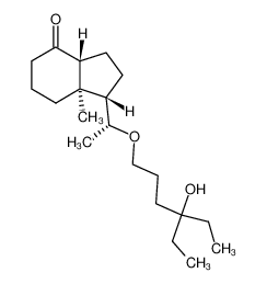 147725-65-3 spectrum, (20R)-De-A,B-24,26,27-trihomo-25-hydroxy-22-oxacholestane-8-one