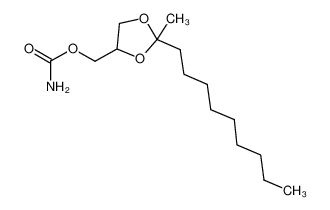 (2-methyl-2-nonyl-1,3-dioxolan-4-yl)methyl carbamate 3567-40-6