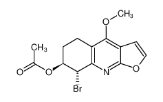 865878-23-5 spectrum, (7S,8S)-8-bromo-4-methoxy-5,6,7,8-tetrahydrofuro[2,3-b]quinolin-7-yl acetate