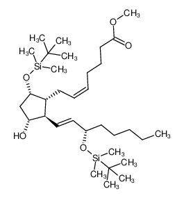 101757-59-9 methyl (Z)-7-((1R,2R,3R,5S)-5-((tert-butyldimethylsilyl)oxy)-2-((S,E)-3-((tert-butyldimethylsilyl)oxy)oct-1-en-1-yl)-3-hydroxycyclopentyl)hept-5-enoate