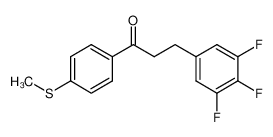 1-(4-methylsulfanylphenyl)-3-(3,4,5-trifluorophenyl)propan-1-one 898777-84-9
