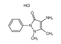 4-amino-1,5-dimethyl-2-phenylpyrazol-3-one,hydrochloride 22198-72-7