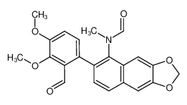 145654-10-0 spectrum, 2-(2-formyl-3,4-dimethoxyphenyl)-1-(N-methylformamido)-6,7-methylenedioxynaphthalene