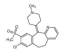 119770-62-6 8-chloro-7-(methylsulfonyl)-5-(4'-N-methylpiperidylidene)-4-aza-10,11-dihydro-5H-dibenzo[a,d]cycloheptene