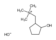 70592-71-1 (2-hydroxy-cyclopentylmethyl)-trimethyl-ammonium; hydroxide