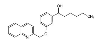 1-[3-(quinolin-2-ylmethoxy)phenyl]hexan-1-ol