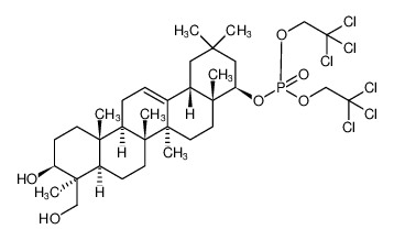 105409-60-7 structure, C34H53Cl6O6P