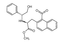 852527-06-1 (S)-2-((R)-2-Hydroxy-1-phenyl-ethylamino)-3-(1-nitro-naphthalen-2-yl)-propionic acid methyl ester