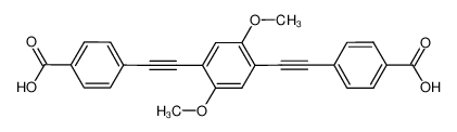 4,4'-((2,5-dimethoxy-1,4-phenylene)bis(ethyne-2,1-diyl))dibenzoic acid 1190438-53-9