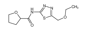 2-Furancarboxamide,N-[5-(ethoxymethyl)-1,3,4-thiadiazol-2-yl]tetrahydro- 701239-54-5