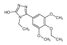 5-(4-乙氧基-3,5-二甲氧基苯基)-4-乙基-2H-1,2,4-三唑-3-酮