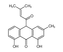 1,8-dihydroxy-3-methyl-10-(3-methylbut-2-enoyl)-10H-anthracen-9-one 127848-70-8