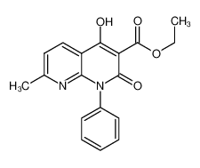 Ethyl 4-hydroxy-7-methyl-2-oxo-1-phenyl-1,2-dihydro-1,8-naphthyridine-3-carboxylate 1253791-02-4