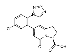 (3S)-7-[5-chloro-2-(1H-1,2,3,4-tetrazol-1-yl)phenyl]-5-oxo-1,2,3,5-tetrahydroindolizine-3-carboxylic acid 1445865-60-0