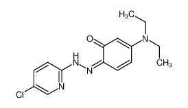 6-[(5-chloropyridin-2-yl)hydrazinylidene]-3-(diethylamino)cyclohexa-2,4-dien-1-one 26015-51-0
