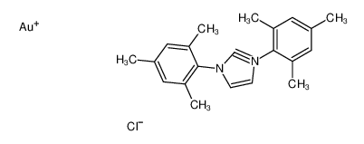 852445-81-9 structure, C21H24AuClN2