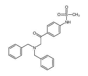 N-[4-[2-(dibenzylamino)acetyl]phenyl]methanesulfonamide 129280-15-5