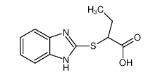 2-(1H-Benzoimidazol-2-ylsulfanyl)-butyric acid 21547-71-7