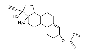 [(3S,8R,9S,10R,13S,14S,17R)-17-ethynyl-17-hydroxy-13-methyl-2,3,6,7,8,9,10,11,12,14,15,16-dodecahydro-1H-cyclopenta[a]phenanthren-3-yl] acetate 2061-45-2