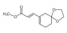 3-(1,4-dioxaspiro[4.5]dec-7-en-7-yl)acrylic acid methyl ester