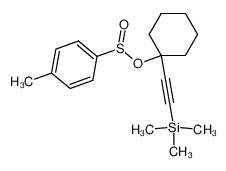 170311-70-3 4-Methyl-benzenesulfinic acid 1-trimethylsilanylethynyl-cyclohexyl ester