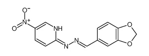 N-(1,3-benzodioxol-5-ylmethylideneamino)-5-nitropyridin-2-amine 28058-44-8