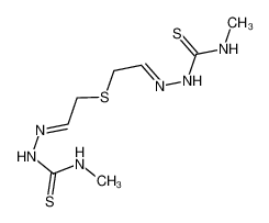 29195-46-8 1-methyl-3-[2-[2-(methylcarbamothioylhydrazinylidene)ethylsulfanyl]ethylideneamino]thiourea