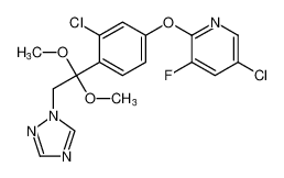 120463-64-1 structure, C17H15Cl2FN4O3