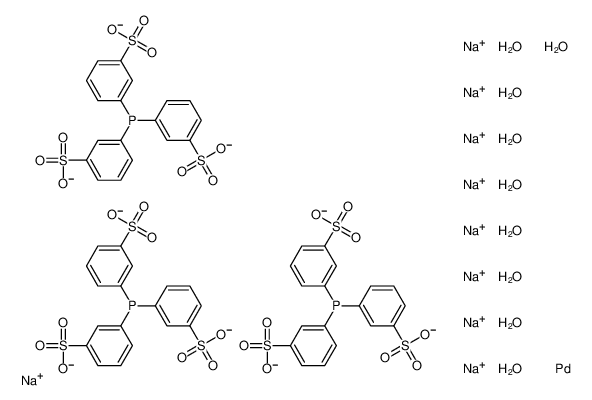 176483-72-0 structure, C54H54Na9O36P3PdS9