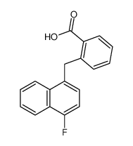 2-[(4-fluoronaphthalen-1-yl)methyl]benzoic acid