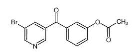 3-[(5-溴-3-吡啶基)羰基]苯基乙酸酯