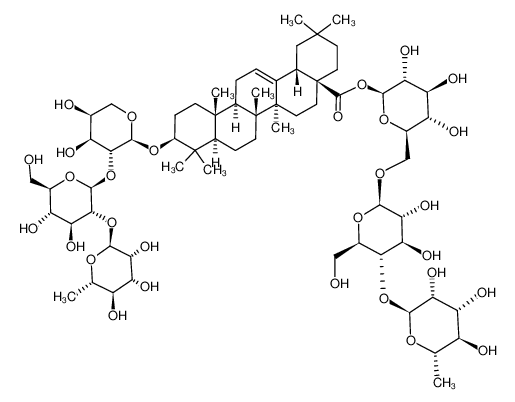 124961-61-1 structure, C65H106O30