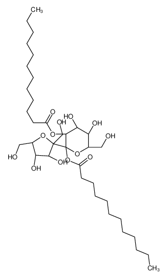 [(2S,3R,4S,5S,6R)-2-[(2S,3S,4S,5R)-3,4-dihydroxy-2,5-bis(hydroxymethyl)oxolan-2-yl]-2-dodecanoyloxy-4,5-dihydroxy-6-(hydroxymethyl)oxan-3-yl] dodecanoate 25915-57-5