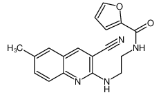 N-{2-[(3-Cyano-6-methyl-2-quinolinyl)amino]ethyl}-2-furamide 606105-59-3