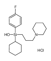 cyclohexyl-(4-fluorophenyl)-hydroxy-(3-piperidin-1-ylpropyl)silane 116679-83-5