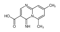 4-imino-6,8-dimethylpyrido[1,2-a]pyrimidine-3-carboxylic acid 61559-91-9