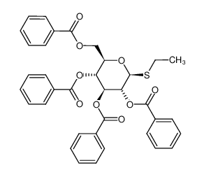 ethyl 2,3,4,6-tetra-O-benzoyl-1-deoxy-1-thio-β-D-glucopyranoside