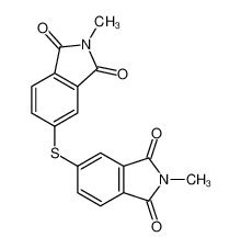 2-methyl-5-(2-methyl-1,3-dioxoisoindol-5-yl)sulfanylisoindole-1,3-dione 91753-05-8