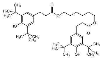6-[3-(3,5-ditert-butyl-4-hydroxyphenyl)propanoyloxy]hexyl 3-(3,5-ditert-butyl-4-hydroxyphenyl)propanoate 35074-77-2