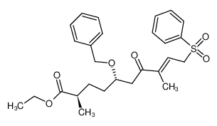 150988-47-9 spectrum, (E)-(2R,5S)-10-Benzenesulfonyl-5-benzyloxy-2,8-dimethyl-7-oxo-dec-8-enoic acid ethyl ester