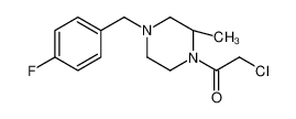 2-chloro-1-[(2R)-4-[(4-fluorophenyl)methyl]-2-methylpiperazin-1-yl]ethanone 422270-30-2
