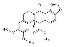 79055-81-5 spectrum, (+)-cis-2,3-Dimethoxy-8-oxo-9,10-(methylenedioxy)-13-(methoxycarbonyl)tetrahydroprotoberberine