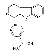 N,N-dimethyl-4-(2,3,4,9-tetrahydro-1H-pyrido[3,4-b]indol-1-yl)aniline 3380-62-9