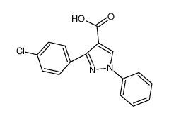 3-(4-chlorophenyl)-1-phenylpyrazole-4-carboxylic acid 372107-14-7