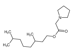 3,7-dimethyloctyl 2-pyrrolidin-1-ylacetate 5995-61-9