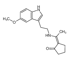 107292-49-9 spectrum, 2-[1-[[2-(5-Methoxy-1H-indol-3-yl)ethyl]amino]ethylidene]cyclopentanone