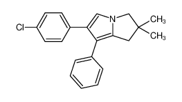 6-(4-chlorophenyl)-2,2-dimethyl-7-phenyl-1,3-dihydropyrrolizine 133111-56-5